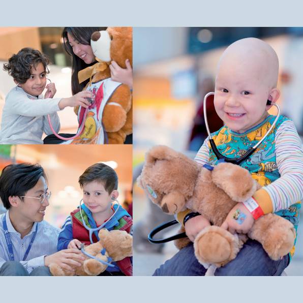 
  Teddy Bear Hospital, 2019. Photographs by Alvin J Aquino. The Royal Children’s Hospital Archives and Collections Department.
