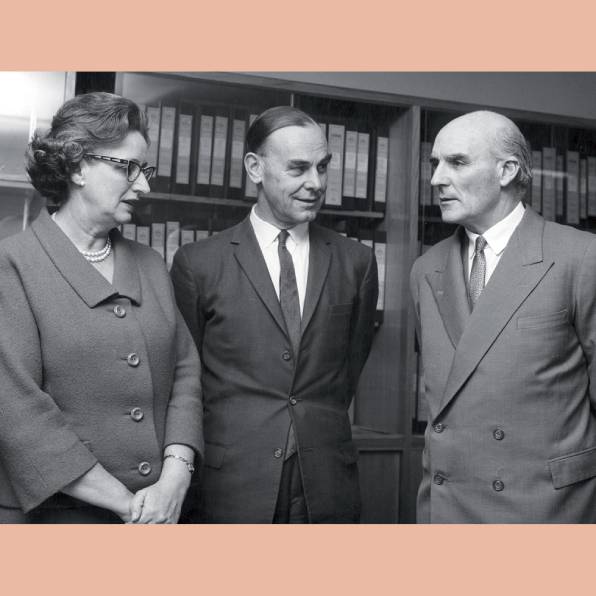  <strong>Charlotte Anderson, Howard Williams and F Douglas Stephens</strong>, c. 1970, photograph, 16.5 × 21.9 cm. The Royal Children’s Hospital Archives and Collections Department